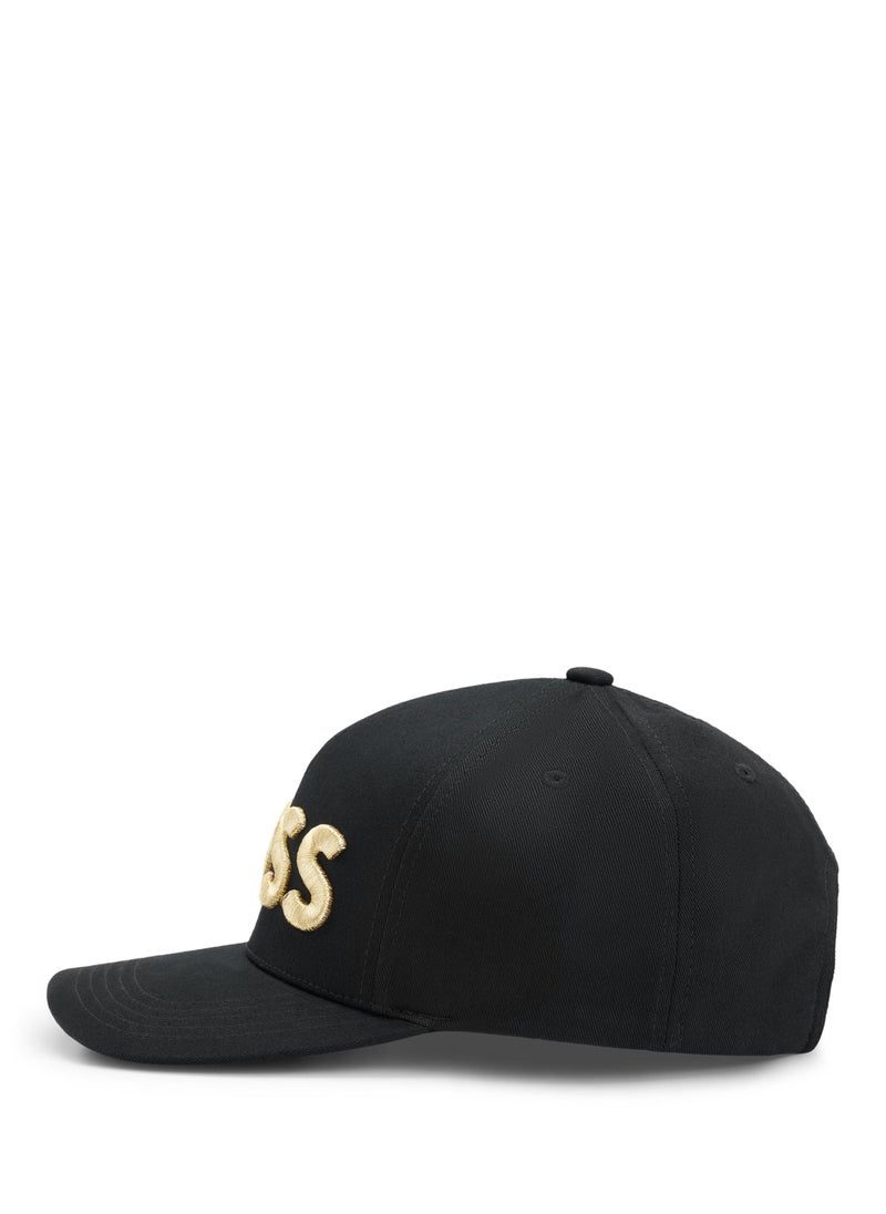 Cotton-twill cap with 3D embroidered logo