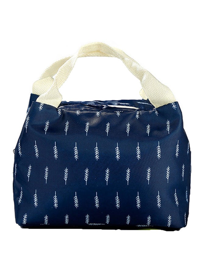 Thermal Insulated Lunch Bag Blue/White One Sizecm