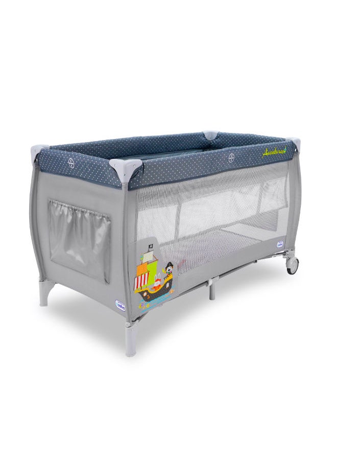 Travel Cot Smooth - Pirate Boat