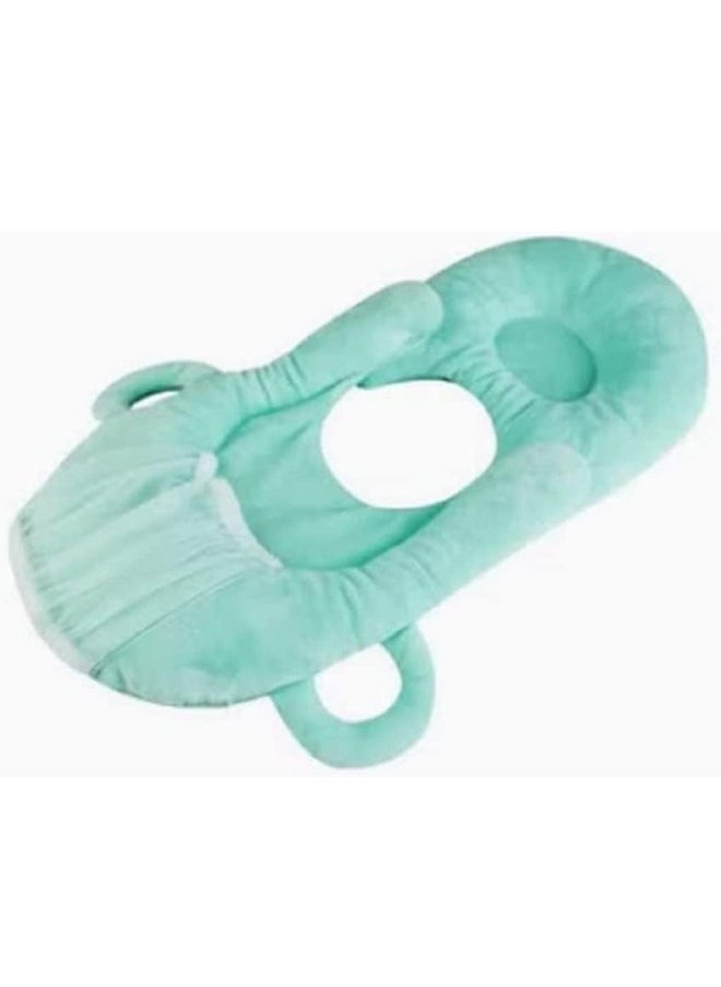 Comfortable Nursing Baby Pillow with Detachable Support and Convenient Bottle Pocket (Green)