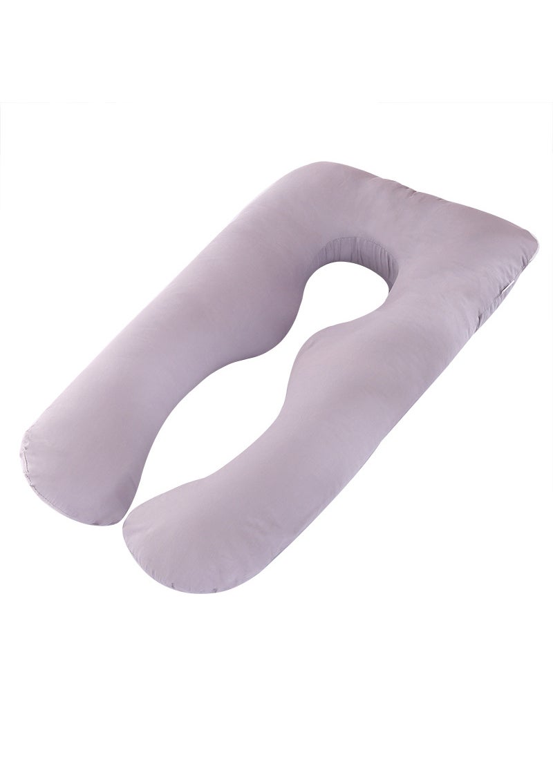 Cotton Multi-Functional U-Shaped Pregnancy Pillow Grey-Cotton Twill