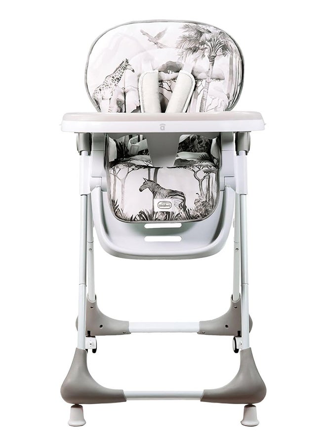 Baby Chef Savanna High Chair 84 CM X 60 CM X 110 CM, Grey