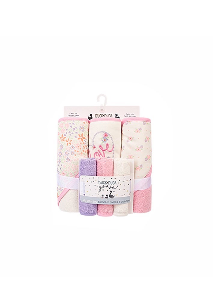 Factory Price 6 Piece Newborn Bath Towel Gift Set - A