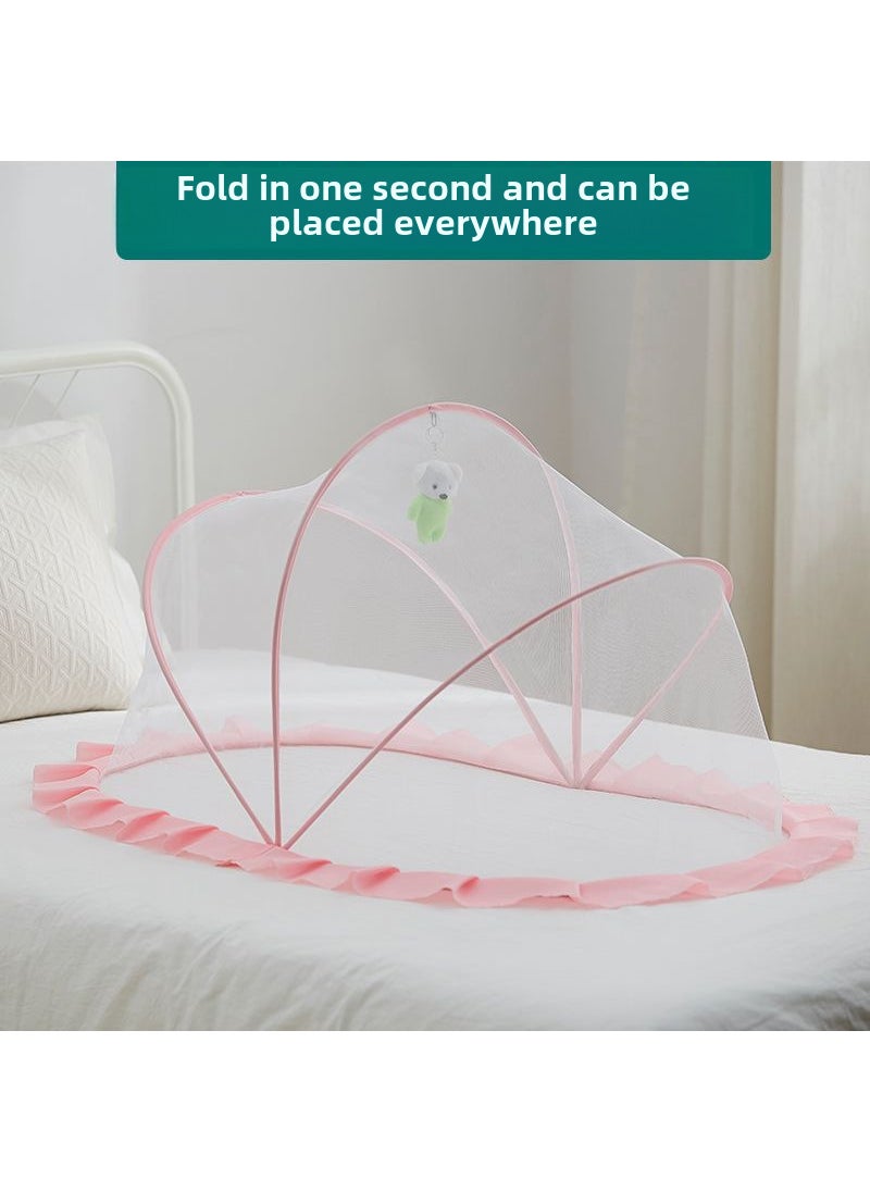 Foldable Baby Mosquito Net Canopy ordinary pink