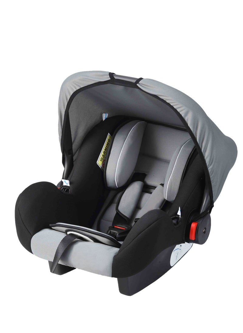 Infant carrier-style child safety seat for cars, newborn baby sleeping basket, portable car cradle, meeting ECE R44 standards.