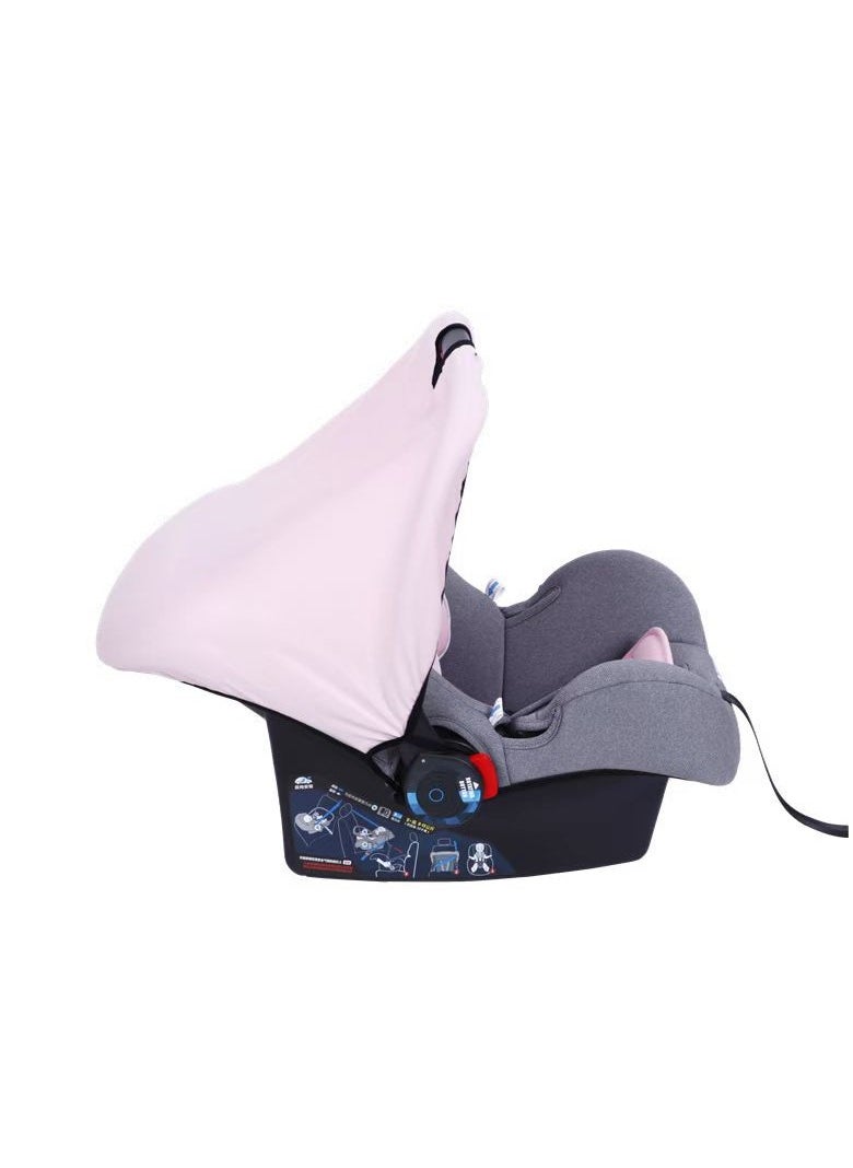 Infant carrier-style child safety seat for cars, newborn baby sleeping basket, portable car cradle, meeting ECE R44 standards.