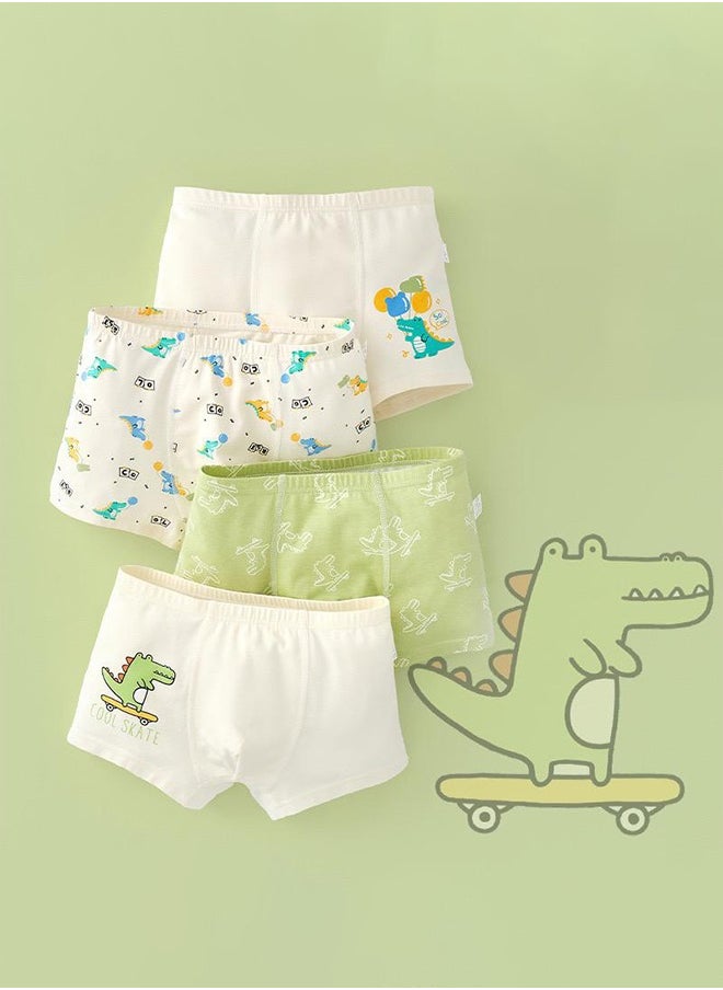 Cotton Boxer Briefs Soft Comfortable Underwear for Baby Boy Pack of 4