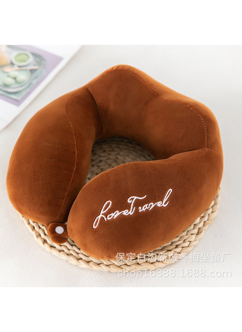 Wholesale Cartoon U-Shape Pillow for NappingBrown Brown