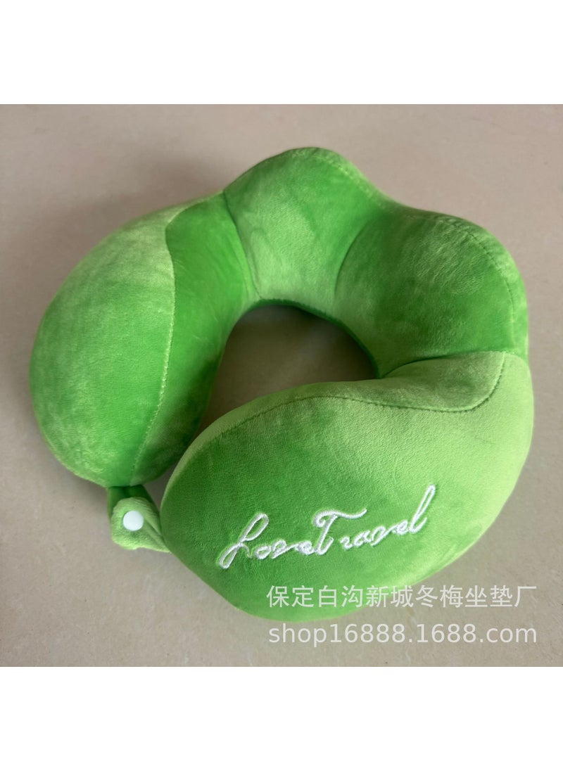 Wholesale Cartoon U-Shape Pillow for NappingGreen Green