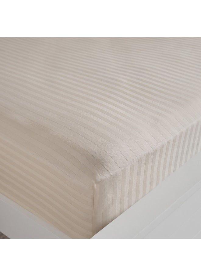 Hamilton Satin Striped King Fitted Sheet 200 x 36 x 180 cm