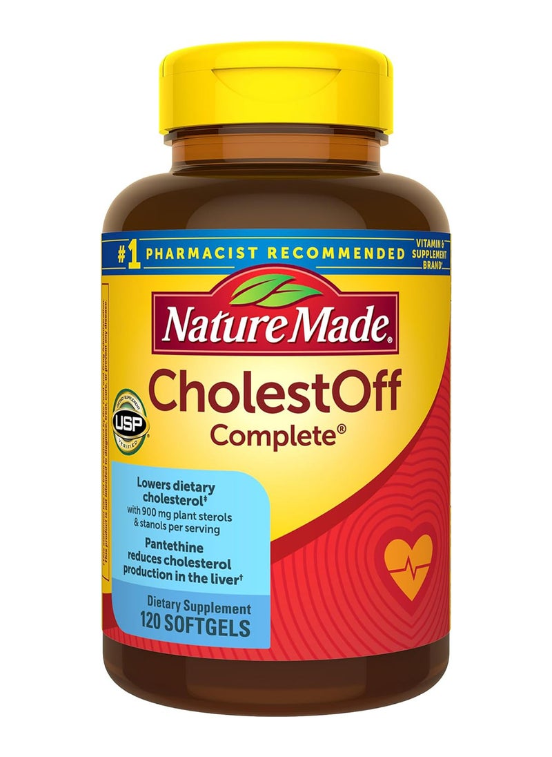 Cholestoff Complete Dietary Supplement For Heart Health Support 120 Softgels 20 Day Supply