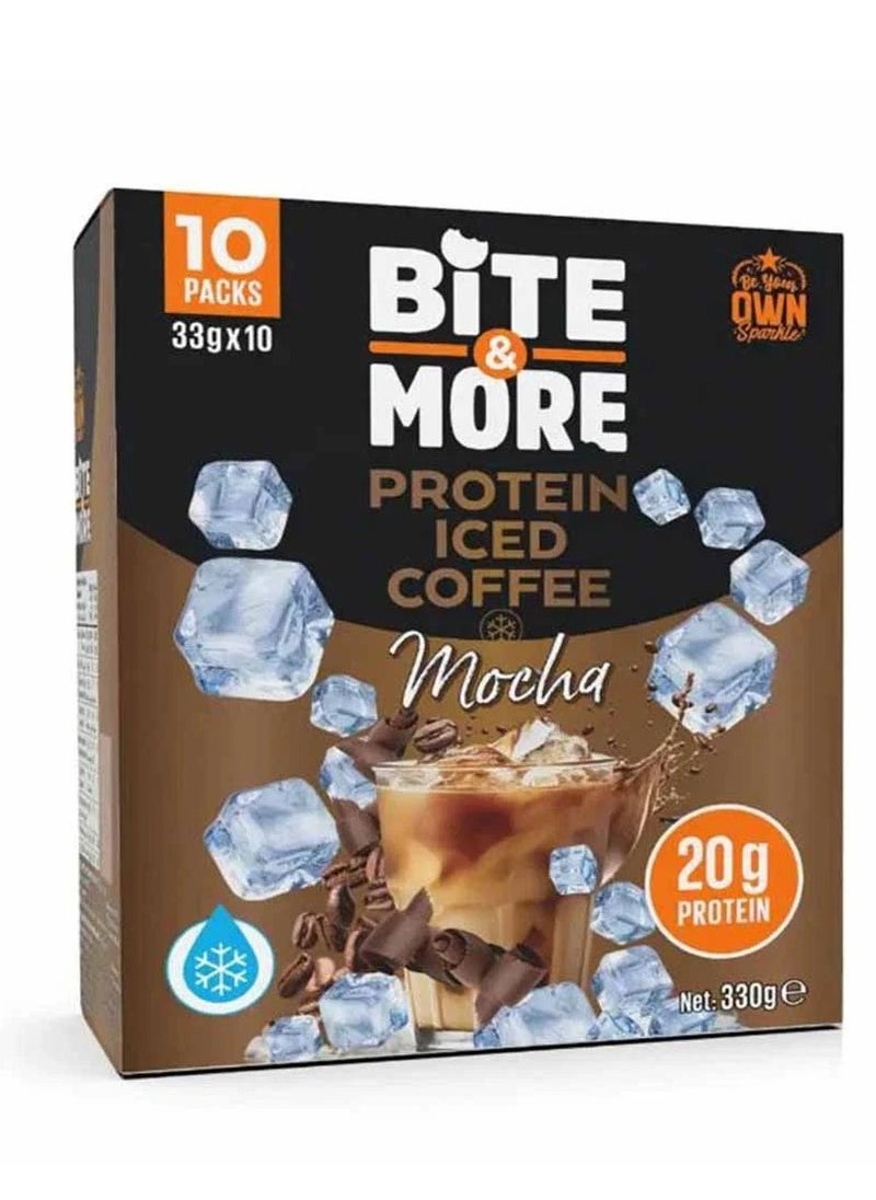 BITE & MORE PROTEIN ICED COFFEE,MOCHA FLAVOUR 33G*10