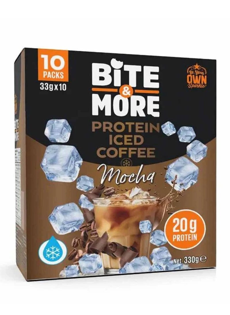 BITE & MORE PROTEIN ICED COFFEE,MOCHA FLAVOUR 33G*10