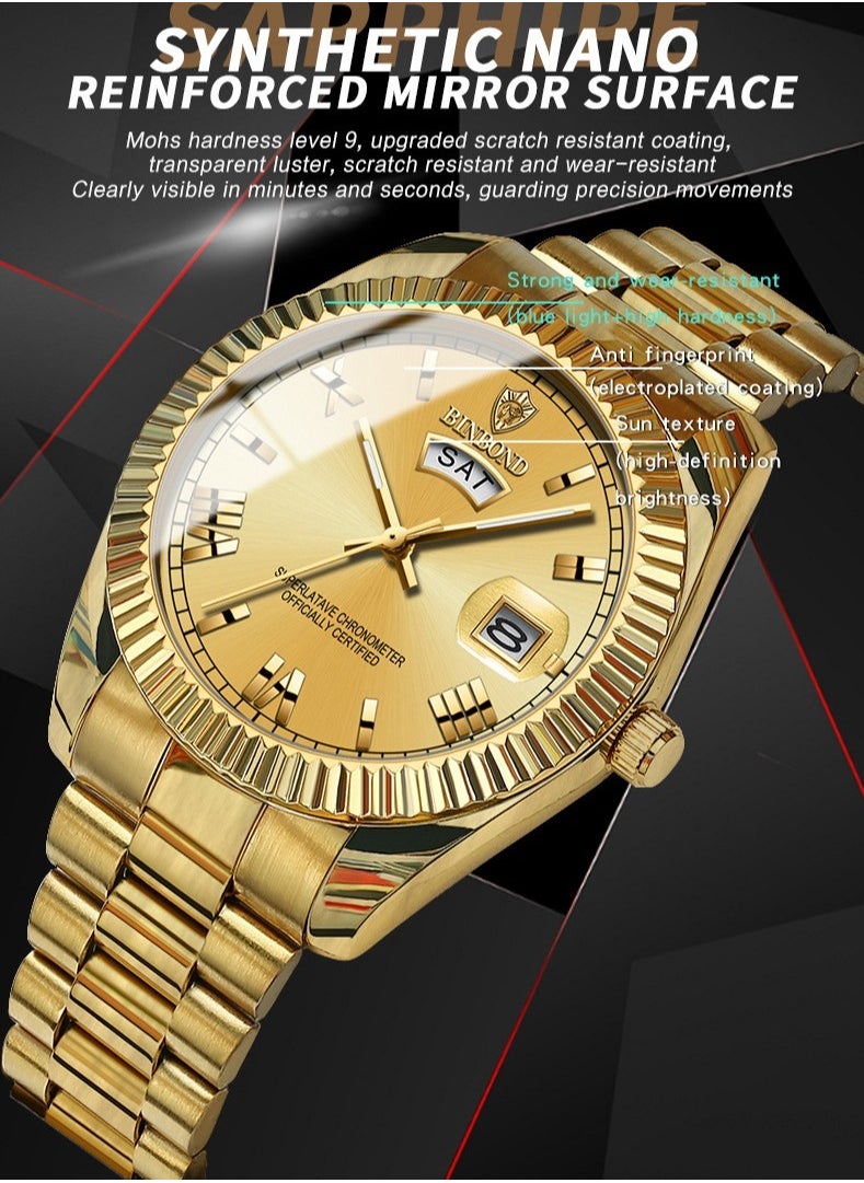 Men's Business Fashion Luminous Waterproof Quartz Watch