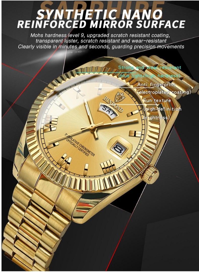 Men's Business Fashion Luminous Waterproof Quartz Watch