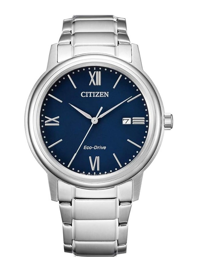 Citizen Mens Analogue Eco-Drive Watch with Stainless Steel Band