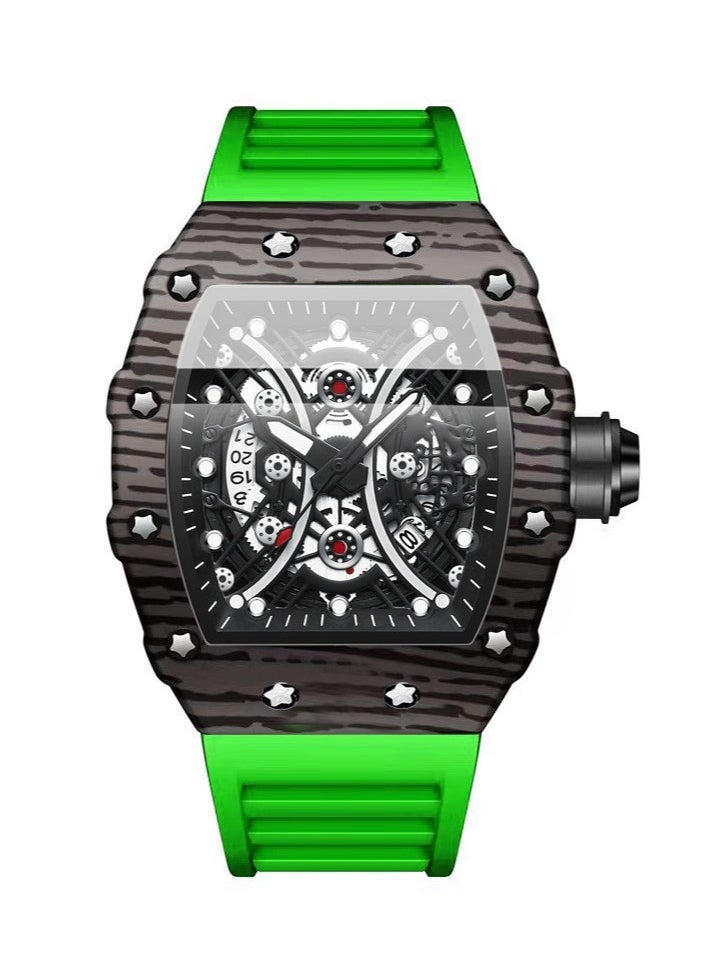 Men's Sports Hollow Three-Dimensional Luminous Waterproof Quartz Watch