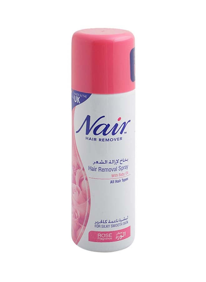 Hair Removal Spray With Rose Fragrance Clear 200ml