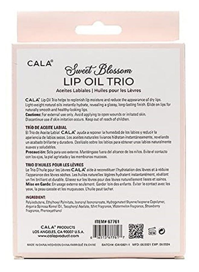 LIP OIL TRIO: MINT, WATERMELON, STRAWBERRY