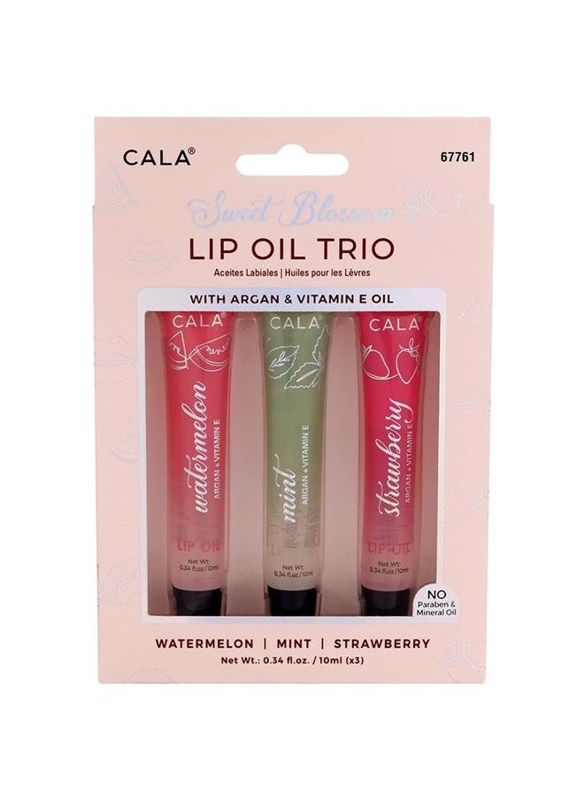 LIP OIL TRIO: MINT, WATERMELON, STRAWBERRY