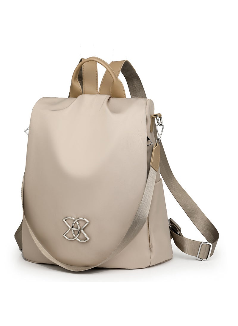 2024 Chic Oxford Womens Backpack Anti-Theft Creamy-white