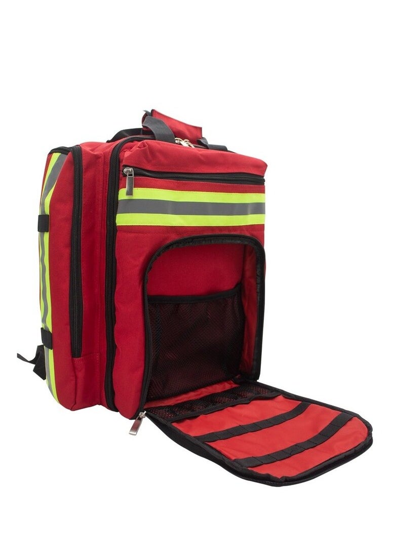 First Aid Bag/Emergency Backpack - Large Capacity, Waterproof, Compact, Durable, Multi-Pocket Design, Ideal for Medical Kits, Outdoor Adventures, Hiking, Travel, and Emergency Response.