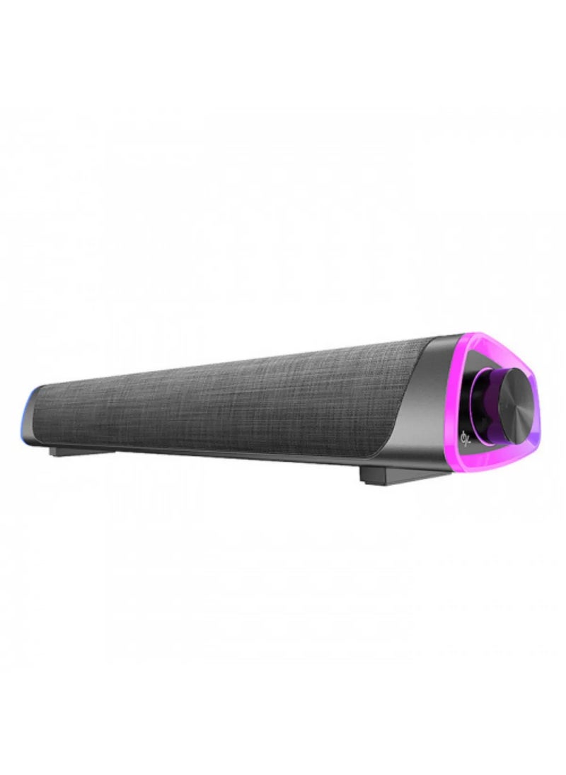 RGB Bass Soundbar TV Sound System | Bluetooth 5.0, Stereo Subwoofer, 3D Surround Speakers for PC & Theater