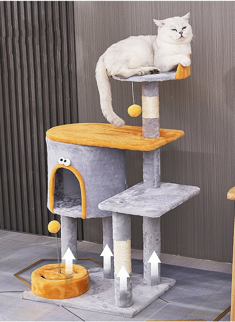 Cat Climbing Frame, Cat Tree Toys Cat House Cat Jumping Platform Claw Scratching Post 50*40*90cm