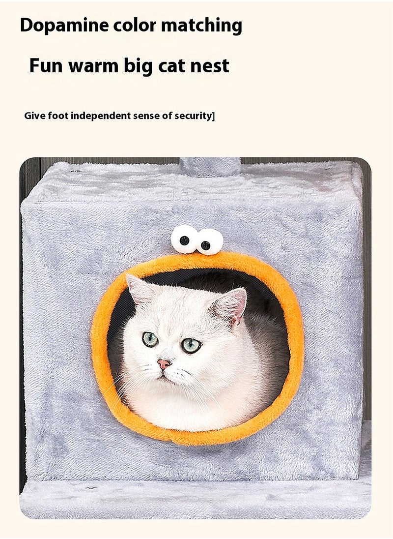 Cat Climbing Frame, Cat Tree Toys Cat House Cat Jumping Platform Claw Scratching Post 50*40*90cm