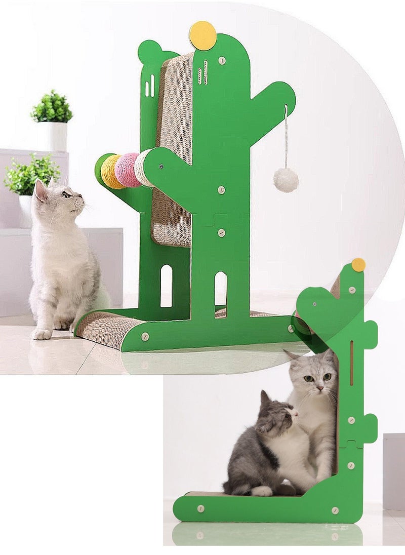 Cactus Shape Cat Scratching Board Vertical Fun Cat Scratching Toy 40*24*55cm