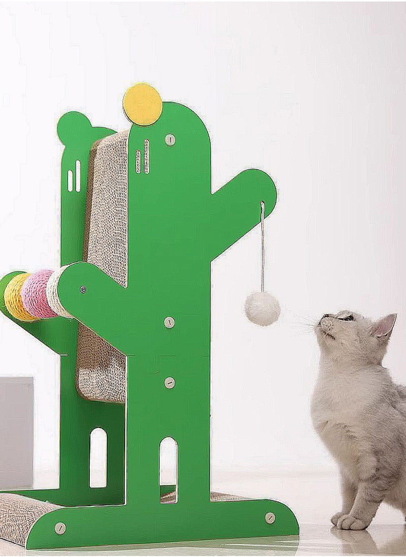 Cactus Shape Cat Scratching Board Vertical Fun Cat Scratching Toy 40*24*55cm