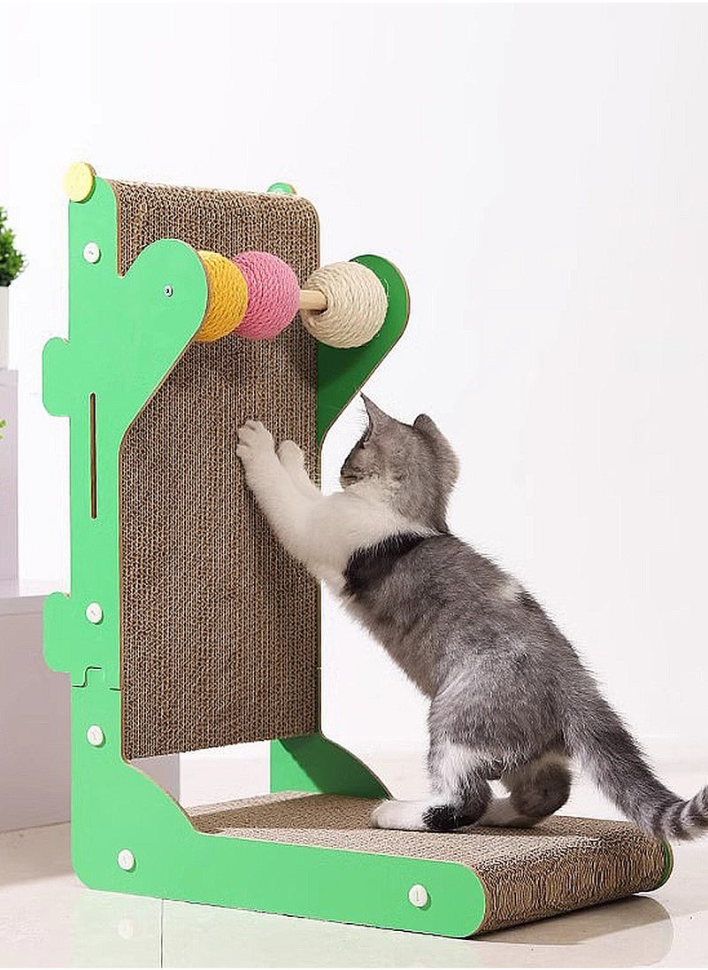 Cactus Shape Cat Scratching Board Vertical Fun Cat Scratching Toy 40*24*55cm