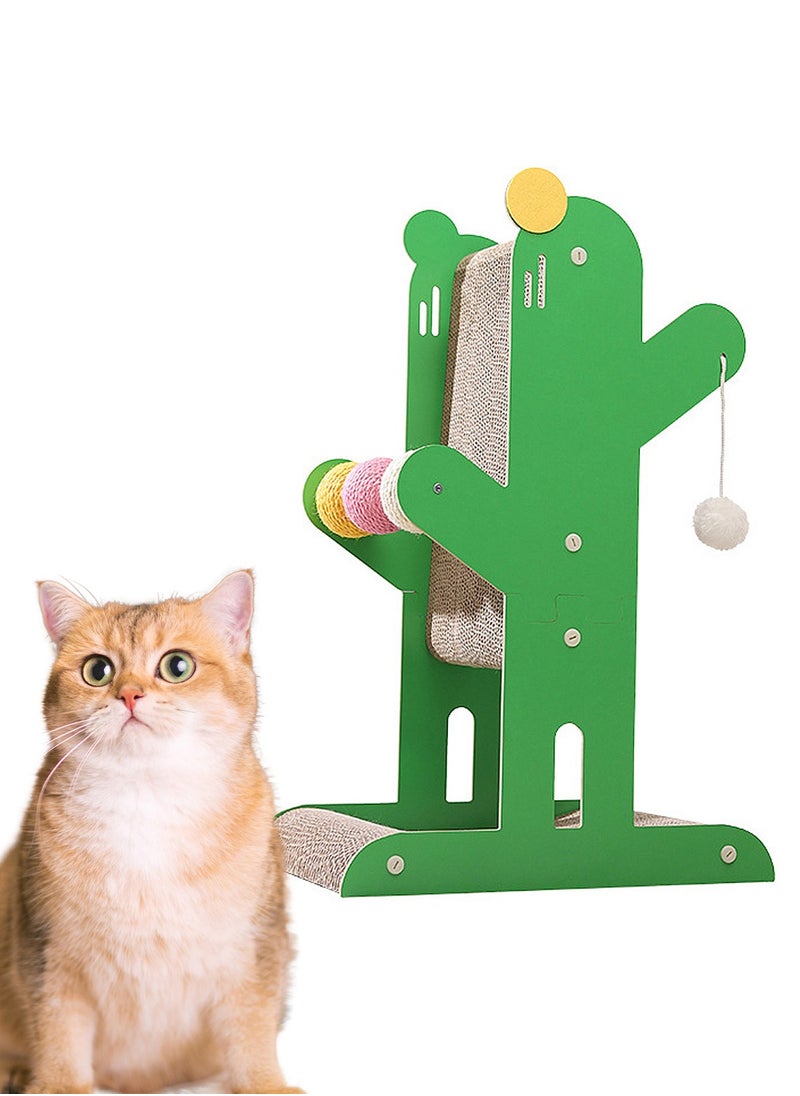 Cactus Shape Cat Scratching Board Vertical Fun Cat Scratching Toy 40*24*55cm