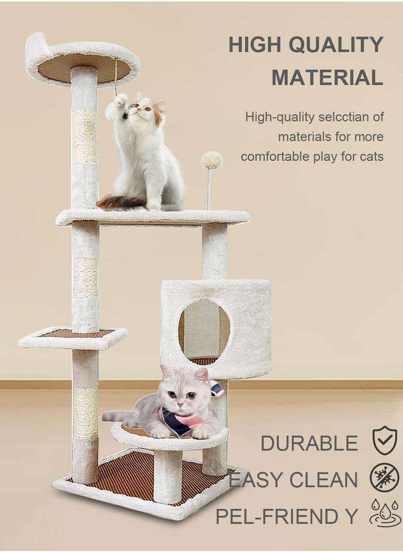 Multifunctional Cat Tree Cat Nest Cat Jumping Platform Cat Scratching Post Cat Climbing Frame Cat Toys