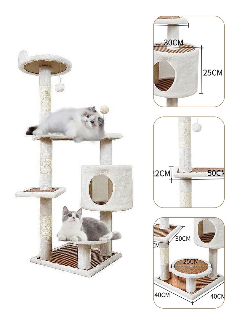 Multifunctional Cat Tree Cat Nest Cat Jumping Platform Cat Scratching Post Cat Climbing Frame Cat Toys