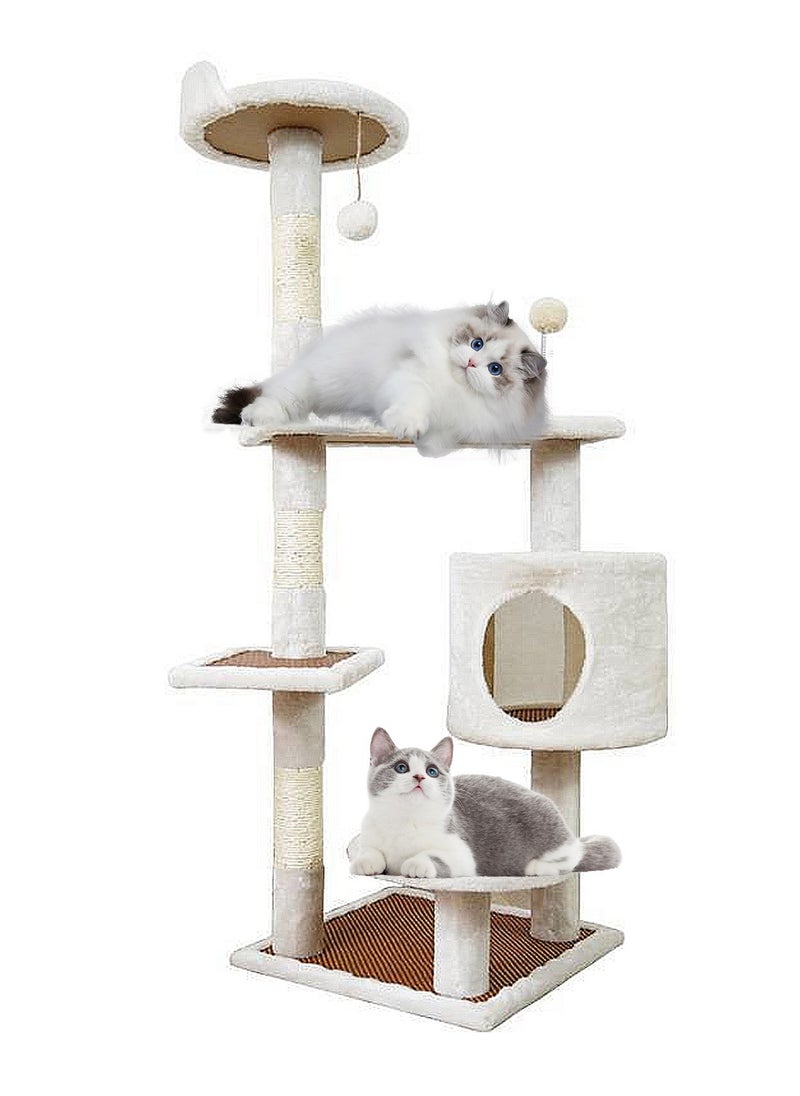 Multifunctional Cat Tree Cat Nest Cat Jumping Platform Cat Scratching Post Cat Climbing Frame Cat Toys