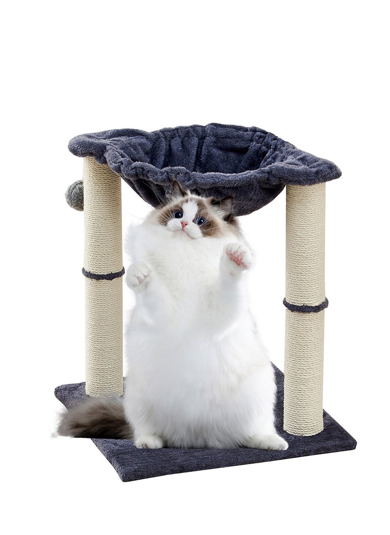 Cat Tree Cat Climbing Frame Cat Condo Tree Tower With Hammock Bed And Scratching Post