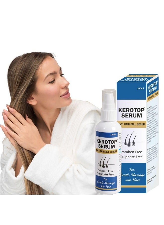 Pil Kerotop Anti Hairfall Hair Serum with Anagain Clinically Proven to Combat Hair Loss for Men and Women, Reactivate Hair Cells, Improves Hair Growth and Hair Density, Paraben & Sulfate Free (100 ML)