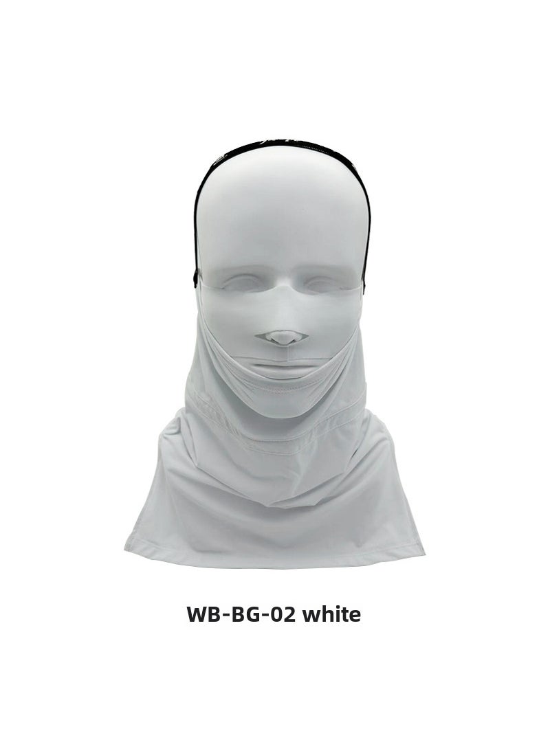 Winter Neck Guard Windproof Warm Ski Balaclava FleeceWB-BG-02 White half pack ski Hood WB-BG-02 White half pack ski Hood