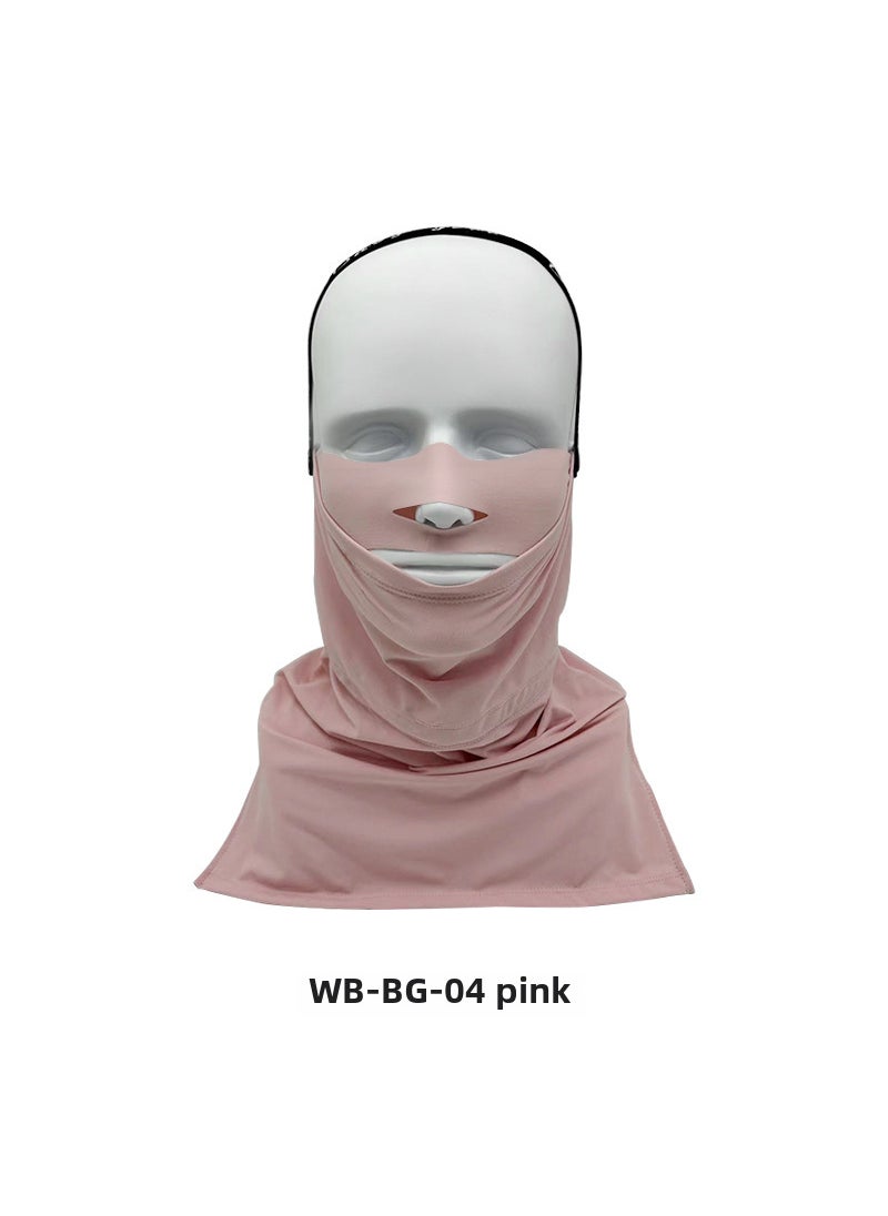 Winter Neck Guard Windproof Warm Ski Balaclava FleeceWB-BG-04 pink half pack ski Hood WB-BG-04 pink half pack ski Hood