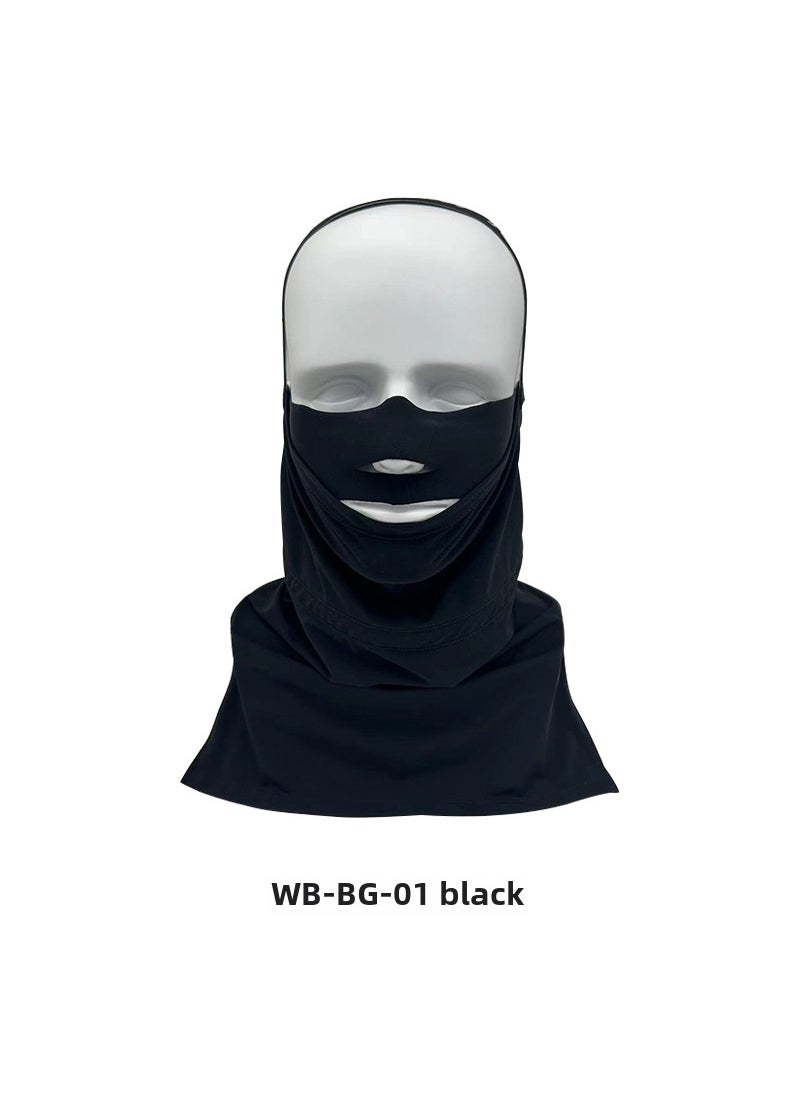 Winter Neck Guard Windproof Warm Ski Balaclava FleeceWB-BG-01 black half pack ski Hood WB-BG-01 black half pack ski Hood