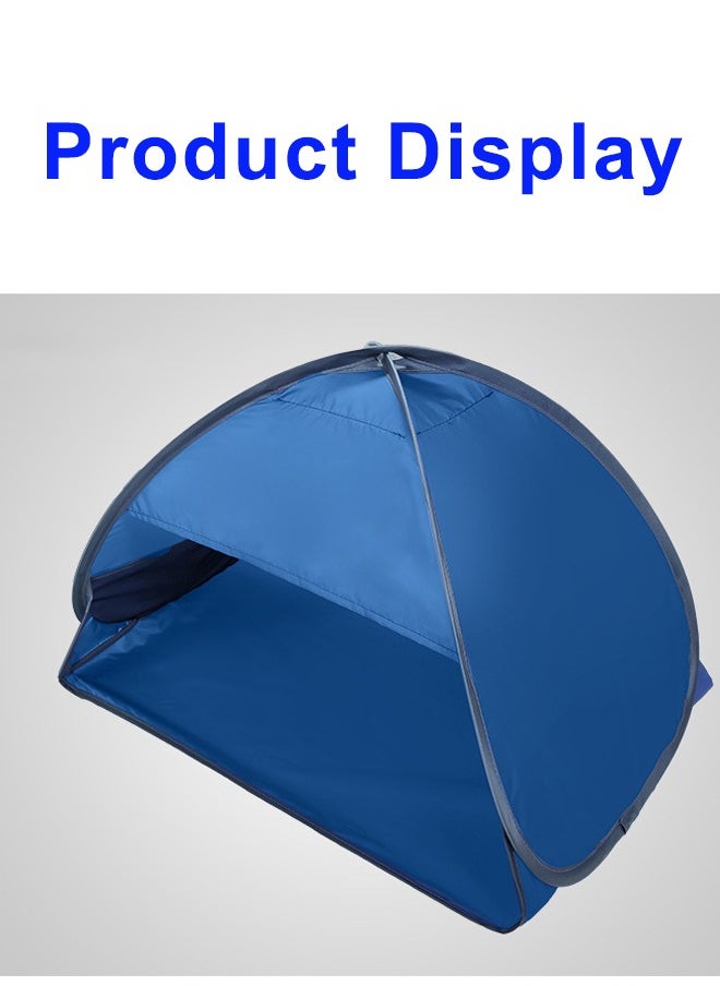 Portable beach sunshade, head mini tent, for outdoor picnics, beaches, and camping, UV resistant automatic opening tent, outdoor indoor pet tent