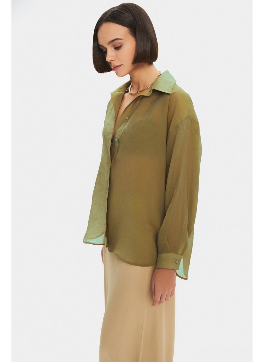 Modal Blend Oversize Basic Shirt