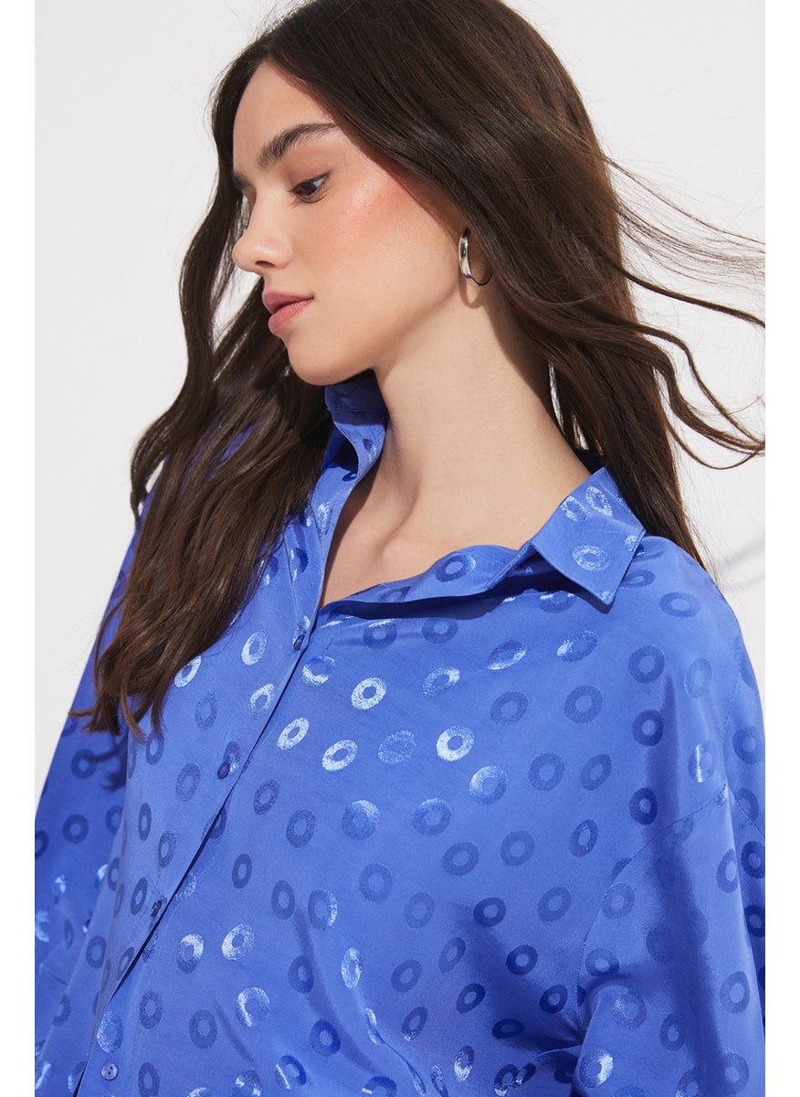 Exclusive Self Patterned Viscose Shirt