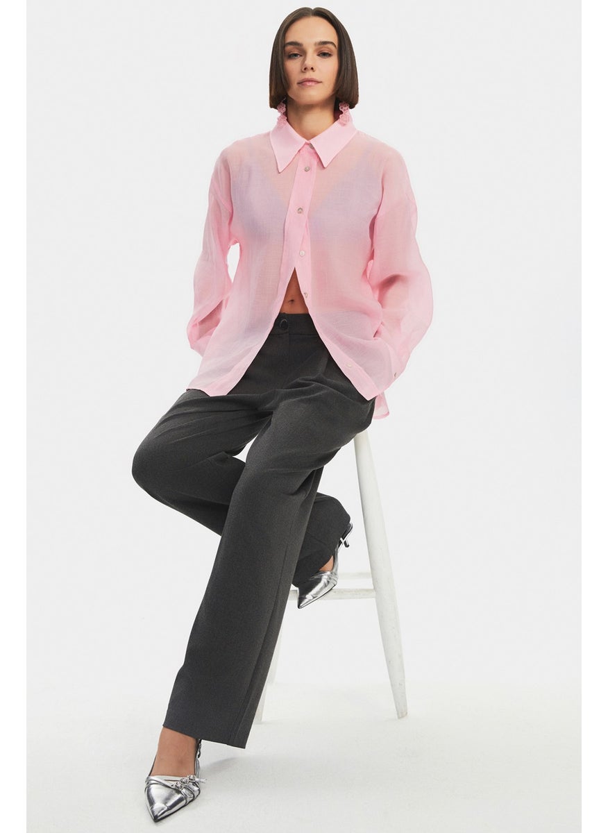 Modal Blend Oversize Basic Shirt