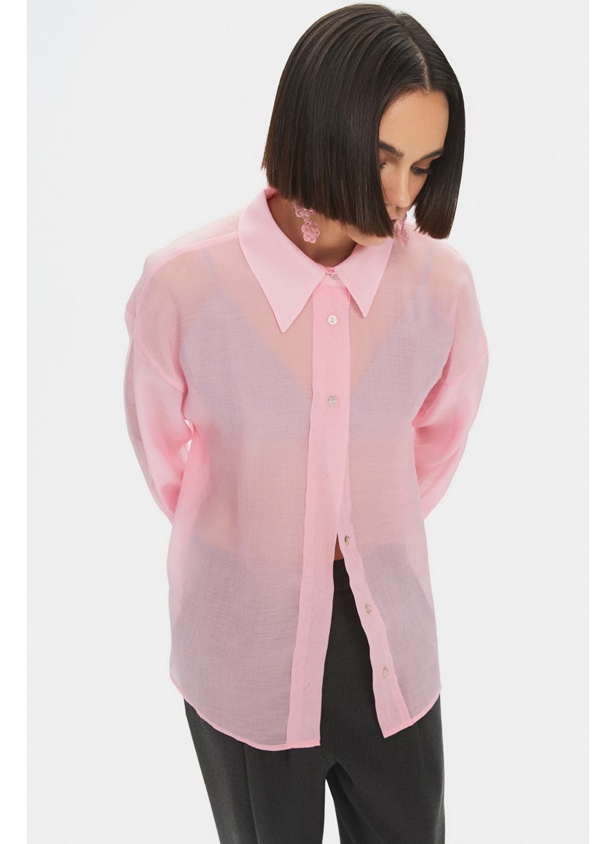 Modal Blend Oversize Basic Shirt