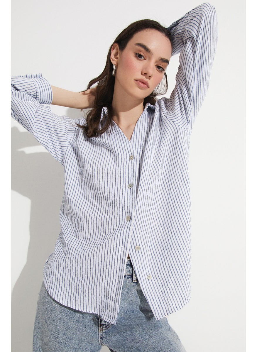 Blue Striped Shirt