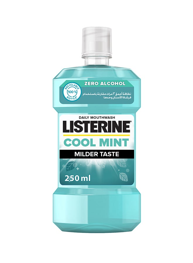 Cool Mint Flavour Daily Mouthwash Milder Taste 250ml