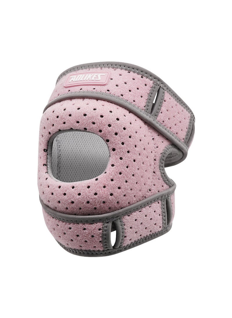 Adjustable Patella Knee Brace for Running  Cycling Pink