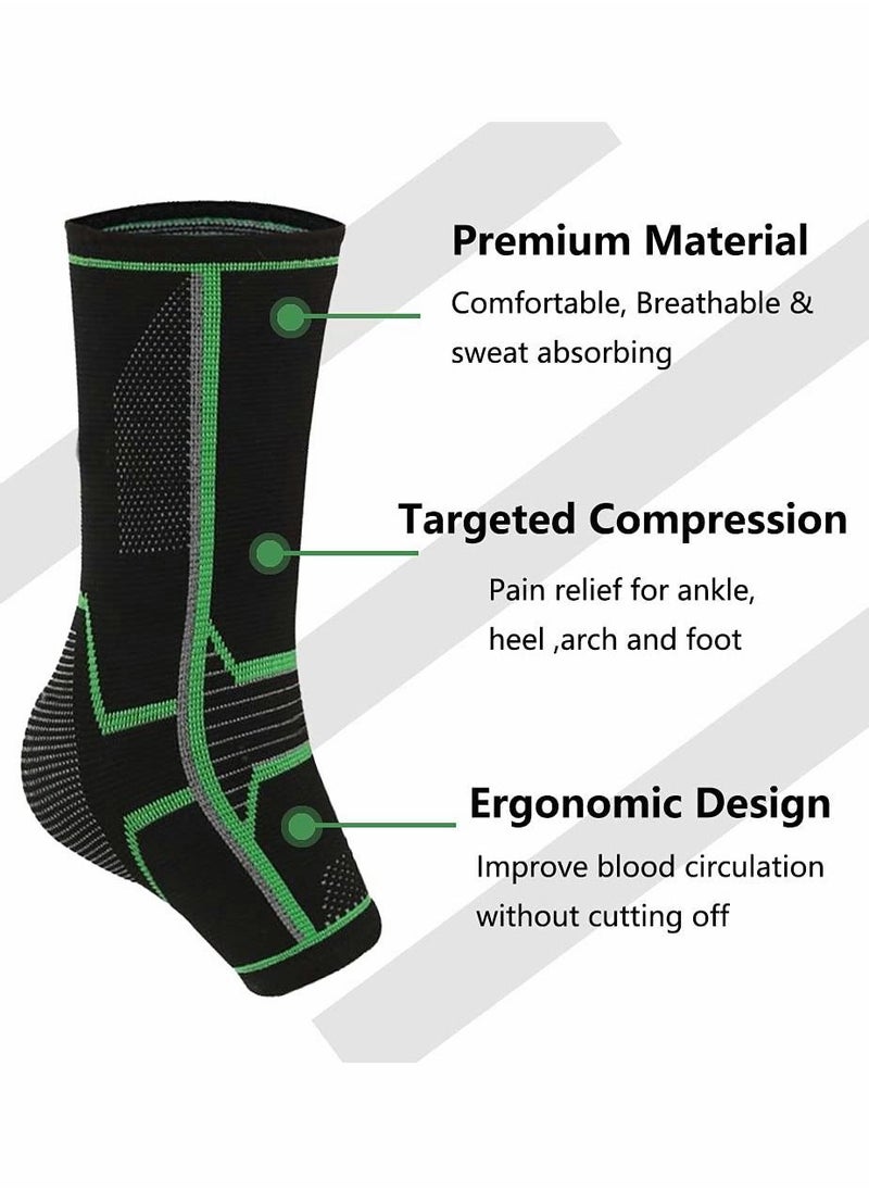 1 Pairs Ankle Brace Compression Support Sleeve